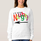 Sweatshirt Drôle Couple de Noël Matching Naughty & Nice #1 (Devant)