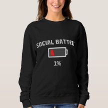 Sweatshirt drôle de batterie faible – Énergie soci