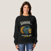 Sweatshirt  Drôle de maths musculation entraînement  (Devant entier)