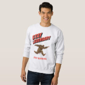 Sweatshirt Drôle de motivation de course de Bigfoot (Devant entier)