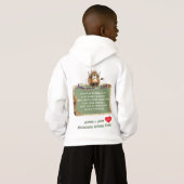 Sweatshirt drôle d'enfants de Yellowstone bison bu (Dos entier)