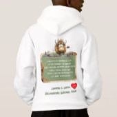 Sweatshirt drôle d'enfants de Yellowstone bison bu (Dos)