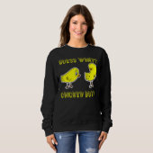 Sweatshirt Drôle Devinez Quel Beurre De Poulet ! Chemises T b (Devant entier)