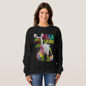 Sweatshirt Drôle Eggasaurus Stegosaurus Egg Dinosaure Happy E (Devant entier)