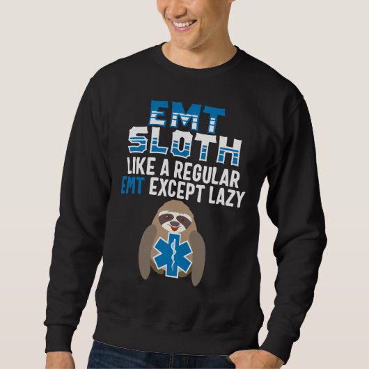 Sweatshirt Drôle Emt Sloth (Devant)