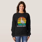 Sweatshirt Drôle Goose Mama (Devant entier)