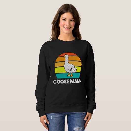 Sweatshirt Drôle Goose Mama (Devant entier)