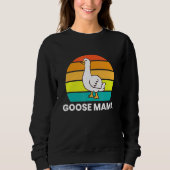 Sweatshirt Drôle Goose Mama (Devant)