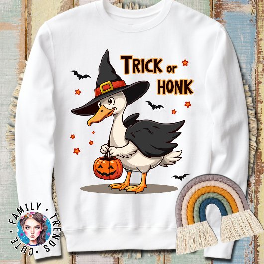 Sweatshirt Drôle Halloween Costume Canard Trick Chandail Ou H