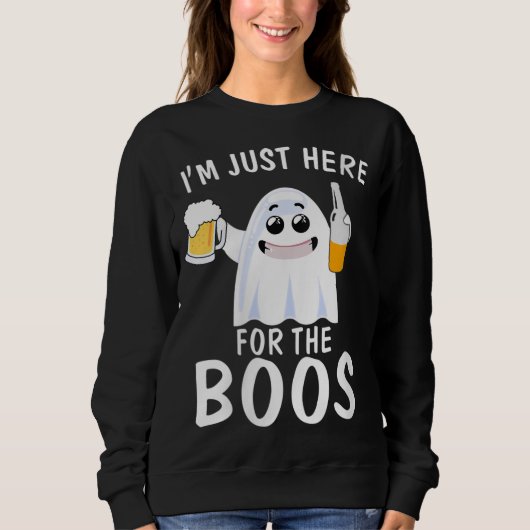 Sweatshirt Drôle Halloween Je suis juste ici pour le costume (Devant)