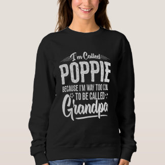 Sweatshirt Drôle Idée Poppie Pour Grand-Père Hommes Père S Da