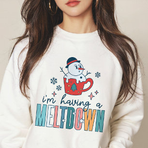 Sweatshirt Drôle, j'ai un hiver de motoneige