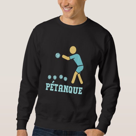 Sweatshirt Drôle Joueur Bocce (Devant)