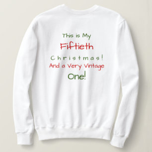 Sweatshirt Drôle Joyeux et Lumineux Anniversaire de Noël