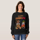 Sweatshirt Drôle Joyeux Thanksgiving et Noël C (Devant entier)