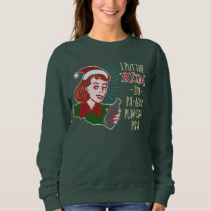 Sweatshirt Drôle laide de Noël Sweater Retro Rum femme Humo