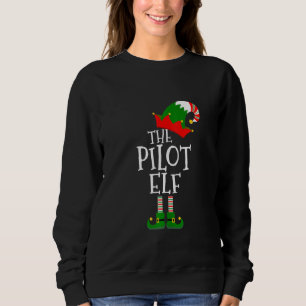 Sweatshirt Drôle Le Pilote Elf Matching Family Group Christm