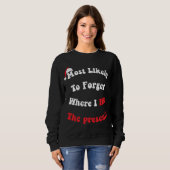 Sweatshirt Drôle Le Plus Probable D'Oublier Où J'Ai Caché Le (Devant entier)