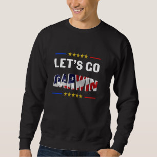 Sweatshirt Drôle Let S Go Darwin Retro Usa Drapeau Lets Go Da