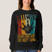 Sweatshirt Drôle Lucky Bowling (Devant)