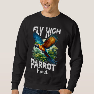 Sweatshirt Drôle Macaw Parrot 1