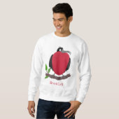Sweatshirt Drôle magnifique dessin animé de frégate (Devant entier)