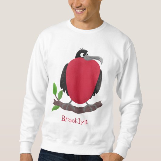 Sweatshirt Drôle magnifique dessin animé de frégate (Devant)