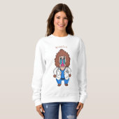 Sweatshirt Drôle manuel dessin d'un médecin (Devant entier)