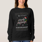 Sweatshirt Drôle Mauvais Joyeux Noël (Devant)