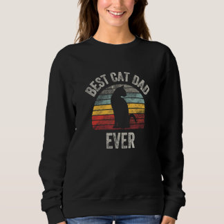 Sweatshirt Drôle Meilleur Chat Papa Jamais Chats