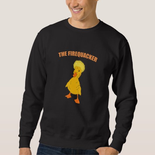 Sweatshirt Drôle Mème De Canard Un Canard Explosif Est Appelé (Devant)