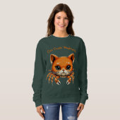 Sweatshirt Drôle mignon crabe de chat Creature Tee pour Anima (Devant entier)