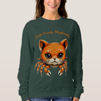 Sweatshirt Drôle mignon crabe de chat Creature Tee pour Anima