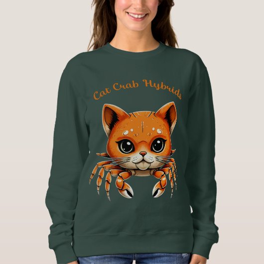 Sweatshirt Drôle mignon crabe de chat Creature Tee pour Anima (Devant)