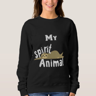 Sweatshirt Drôle mignon paresseux parfum mon esprit animal