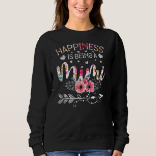 Sweatshirt Drôle Mimi Fête des Mères Dons Le bonheur est en t