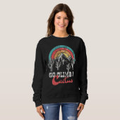 Sweatshirt Drôle Monter Un Cactus (Devant entier)