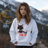 Sweatshirt Drôle Noël Chat Quoi
