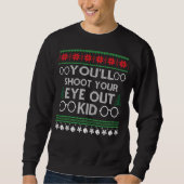 Sweatshirt Drôle Noël laid (Devant)