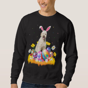 Sweatshirt Drôle OEuf de Pâques Labradoodé Chien Dimanche de