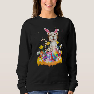 Sweatshirt Drôle Oeuf de Pâques mignonne Tigre blanc Dimanche