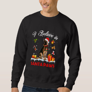 Sweatshirt Drôle Père Noël Berger Allemand Claus Chien Noël D
