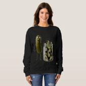 Sweatshirt Drôle Pickle Surprend Un Concombre Et Un Bocal De (Devant entier)