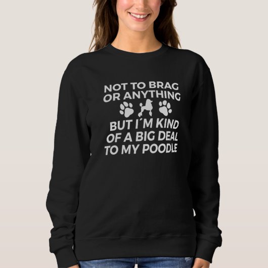 Sweatshirt Drôle Poodle (Devant)