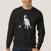 Sweatshirt Drôle Poodle Dinosaur Propriétaire Chien (Devant)