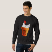 Sweatshirt Drôle Pot de poulet Pi Jour tarte Math Lover Geek (Devant entier)