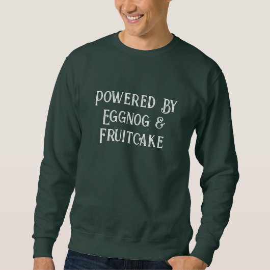 Sweatshirt Drôle propulsé par le pull pour hommes de Noël Egg (Devant)