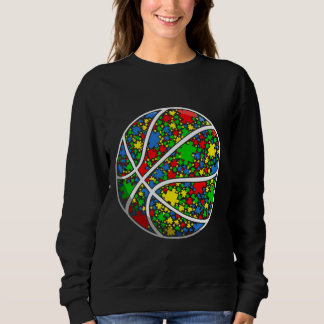 Sweatshirt Drôle Puzzle Sensibilisation sur l'autisme de bask