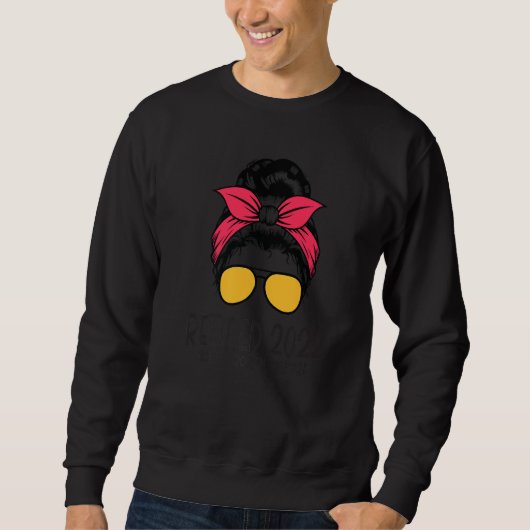 Sweatshirt Drôle retraite 2022 Pas mon problème Leopard (Devant)
