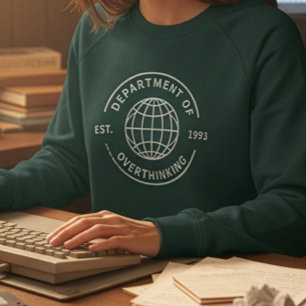 Sweatshirt Drôle Rétro Département de la Suranalyse Introvert